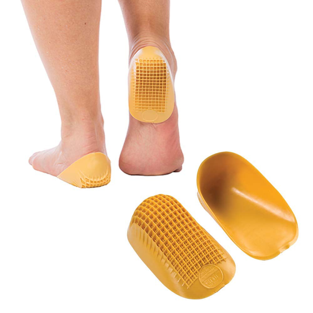 Foot Care for Arch Plantar Heel Sport Shock Absorption Pads Latex Gel Insoles W 