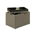 thumbnail image 2 of Ergode Designs4Comfort Accent Storage Ottoman con bandeja reversible Ergode R8-121-VV, 2 of 2