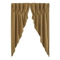 thumbnail image 2 of VHC Brands Connell Prairie Short Panel Set of 2 63x36x18, Cotton Curtains for Bedroom, Dining Room, Living Room, Window Treatment Panels, Connell Collection, Size 63x36, Burgundy, 2 of 2