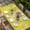 Yellow, variant on Boho Floral Table Cloths for 4 Foot Rectangle Tables, Purple Flowers Vintage Bohemian Watercolor Patio Waterproof Elastic Fitted Tablecloths, Washable Rectangular Table Cover for Camping