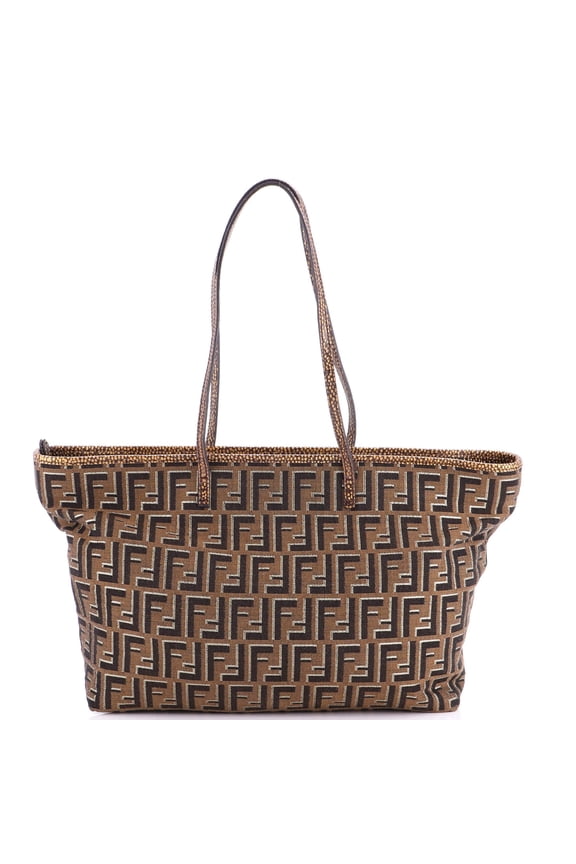 Pre-Owned Roll Tote Metallic Zucca Canvas Large By Rebag