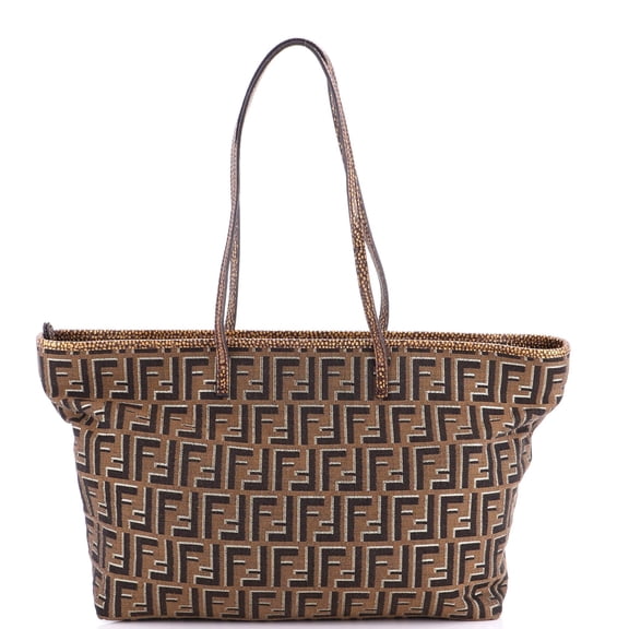 Pre-Owned Roll Tote Metallic Zucca Canvas Large By Rebag