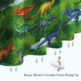 thumbnail image 6 of Green Dinosaurs Jurassic Pattern Shower Curtain 36"x72" ,Bathroom Decorative Shower Curtains Set with 12 Hooks,Modern Waterproof Washable Shower Curtain, 6 of 6