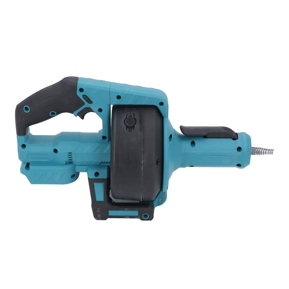 21V Electric Drain Auger, 610 RPM Cordless Auto Feed Plumbing Snake Drain Clog Remover Tools Variable Speed Control Drain Cleaner Machine with LED Lights and 7m Cable for Toilet