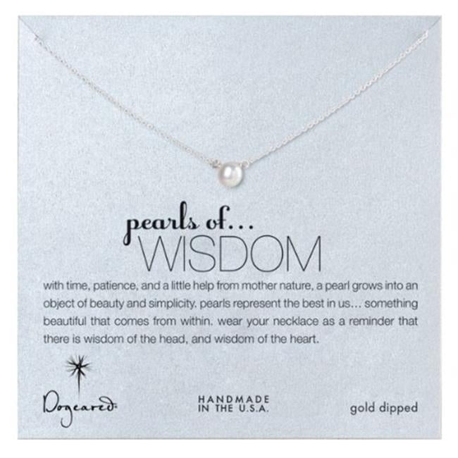 Dogeared Pearls of Wisdom White Pearl 