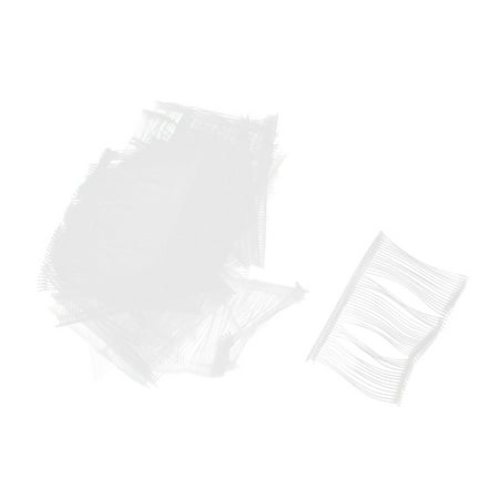 48 Pcs Clear White Polypropylene Tag Pins 75mm Long for Tagging
