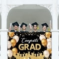thumbnail image 5 of adviicd Black And Gold Graduation Backdrops Banner Congrats Grad Sign Banner For Graduation Party Background Decoration, 5 of 5