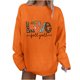 thumbnail image 1 of Camiseta de manga larga con estampado de cuello redondo informal para mujer de Acción de Gracias Pompotops  gfhjh9970, 1 of 7