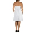 thumbnail image 2 of 24seven Comfort Apparel Plus Size Knee Length Strapless Mini Dress, 2 of 4