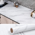 thumbnail image 1 of Papel Tapiz Autoadhesivo Mármol Para Pared, 60cm*200cm Adhesivo para Marmol de Contacto, Pintado Casa, Oficina, Cocina, Sala De Estar Blanco, 1 of 8