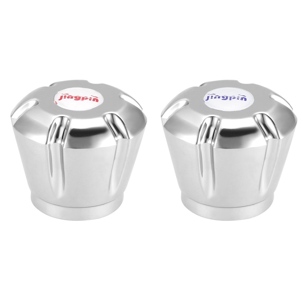 Uxcell 28mm Dia Universal Faucet Knob Handle Replacement Silver Tone 2