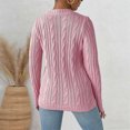 thumbnail image 2 of TINZ Sweater Dress Long Sleeve Oversized Tunic With Exquisite Embroidery And Panel Design Warm Winter Knit Vest Dress Long Pullover Sweater Belted Long Dress, 2 of 7