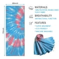 thumbnail image 2 of Colorful Tie Dye Pattern Hot Yoga Mat Towel Non Slip for Hot Yoga - Quick-Drying Yoga Mat Cover with 4 Corner Pockets with Travel Bag - Hot Yoga Towel Non Slip Grip Moisture Wicking Sweat 70"x26", 2 of 6