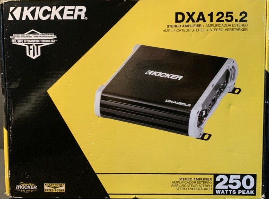 Kicker Dxa125 2 250w Max 125w Rms Dx Series 2 Channel Amplifier New Walmart Com