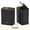 Black, variant on PrettyCare 2 Packs 3.6 Gal Automatic Bathroom Trash Cans with Lid Touchless Small Bedroom Plastic Garbage Can Black GC01