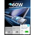 thumbnail image 3 of Cable de Color USB-C a tipo C para Apple, iPhone 15, PD, 60W, carga rápida para Huawei, Xiaomi, Samsung, 3 of 5
