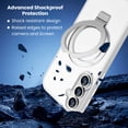 thumbnail image 4 of Entronix Magnetic Case for Galaxy S26, Frosted Matte Back with Kickstand Slim Fit Cover, Clear, 4 of 6