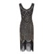 thumbnail image 4 of Vestido retro de lentejuelas, vestido con borlas y cuentas, vestido corto de banquete de alta gama, 4 of 6
