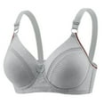 thumbnail image 1 of Women's Plus Size Wireless Bra with Adjustable Back Closure, Breathable Thin Cup Seamless Full Coverage Comfort Support, 1 of 5