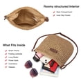 thumbnail image 6 of LOUEBICA Straw Beach Bag for Women Small Woven Crossbody Bag Summer Mesh Hollow Beachy Purse Shoulder Bag for Vacation, 6 of 9