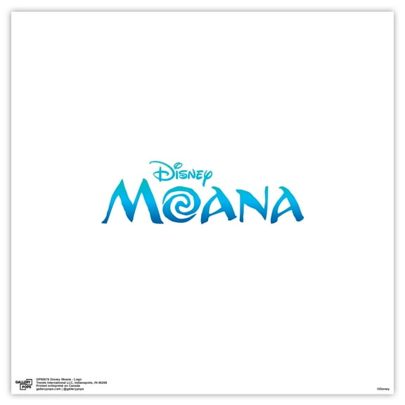 Gallery Pops Disney Moana - Logo Wall Art, Unframed Version, 12" x 12"