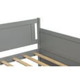 thumbnail image 6 of Twin Daybed with 2 Storage Drawers on Casters, Wood Captains Bed Sofa Bed Frame with 3 Drawer Stoppers for Bedroom Living Room, No Box Spring Needed, 200 lbs Weight Capacity, Gray, 6 of 7