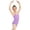 E012-Purple, variant on hengsof Classic Ballet Leotard for Girls Solid Color Short Sleeve Round Neck Halter Leotard Fashionable Children's Gymnastics Practice Clothes 3-15Y
