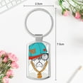 thumbnail image 2 of Coolnut 1 PCS Keychain Keyring, Dog Portrait in Hip-hop Hat Lightweight Metal Keychain Key Ring, Keychain Pendant Party Favor Reward Gifts, 2 of 6
