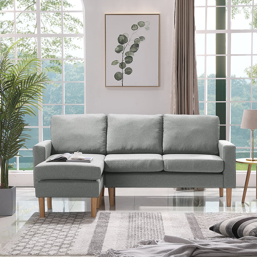 Veryke Modern Convertible Sectional Sofa Beds, Sofa Couch for Small