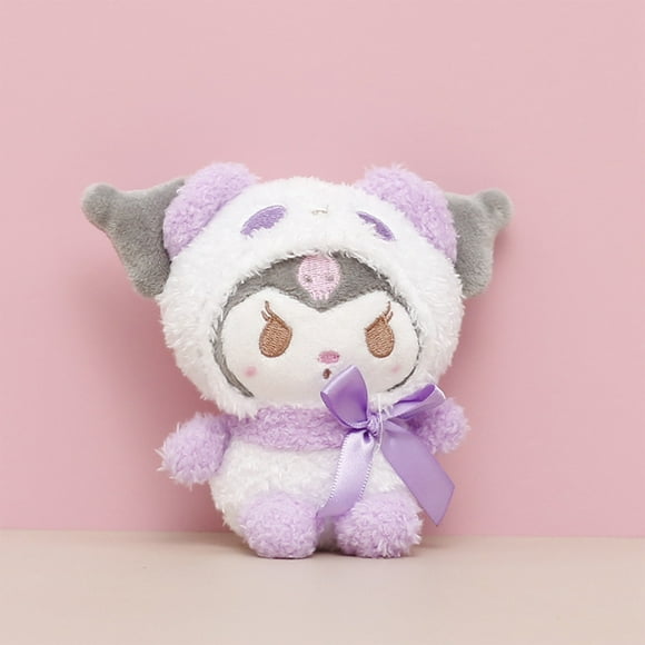 Kawaii Sanrio Kuromi Plushie Doll, Kuromi Stuffed Animal Toy Birthday Xmas Gift for Kids Boys Girls, Back to School Supplies