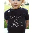 thumbnail image 1 of Little Girls T-Shirts Cute ''Dad & Me'' Graphic Casual Tees Comfort Fit Short Sleeve Crew Neck Top Kids Summer Clothes, 1 of 6