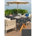 thumbnail image 5 of Outdoor Tablecloth with Umbrella Hole for Patio/Picnic/Party/Camping, Yellow Palm Trees Waterproof Table Cloth Rectangle Table Cover Washable, Summer Tropical Coconut Trees Vintage (52"x 70"), 5 of 8