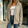 thumbnail image 6 of YanHoo Zip Up Hoodies Women Oversized Casual Y2K Long Sleeve Hooded Sweatshirts Fall Spring Track Jackets, 6 of 8