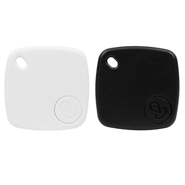 Dispositivo antipérdida Rastreador GPS colgante Rastreador compatible con Bluetooth (Blanco)
