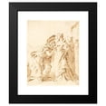 thumbnail image 2 of Giovanni Battista Tiepolo 12x14 Black Modern Framed Museum Art Print Titled - The Meeting of Antony and Cleopatra (Mid 1740s), 2 of 5