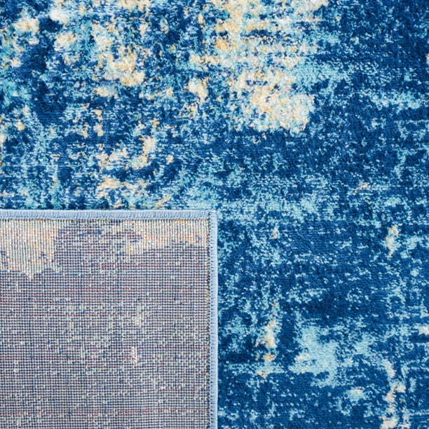 ポタラ パラレル 青背景 SAFAVIEH Jasper Celina Abstract Overdyed