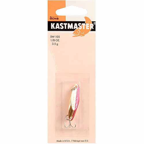 Acme Kastmaster Fishing Lure Spoon Gold Neon Red 1/8 oz.