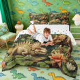 thumbnail image 3 of Erosebridal 3D Ankylosaurus Triceratops Bedding Sets, Wild Dinosaur Dino Bedding Sets, 3 of 6