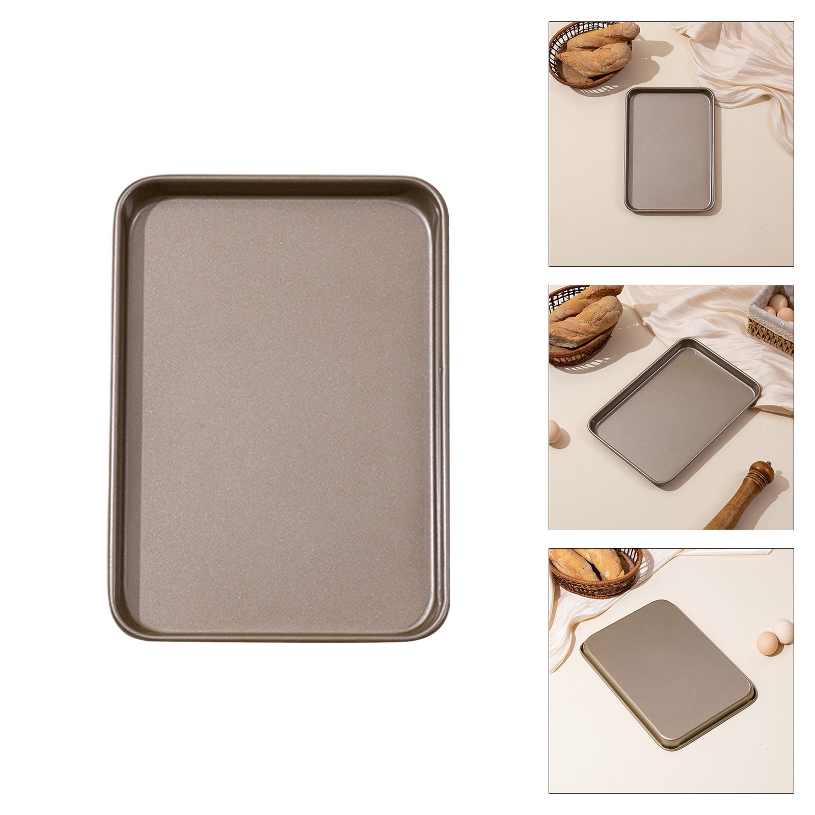Carbon Steel Cookie Sheet Nonstick Coated Commercial Grade Baking Pan Cooking Tray with Excellent Heat Conductivity