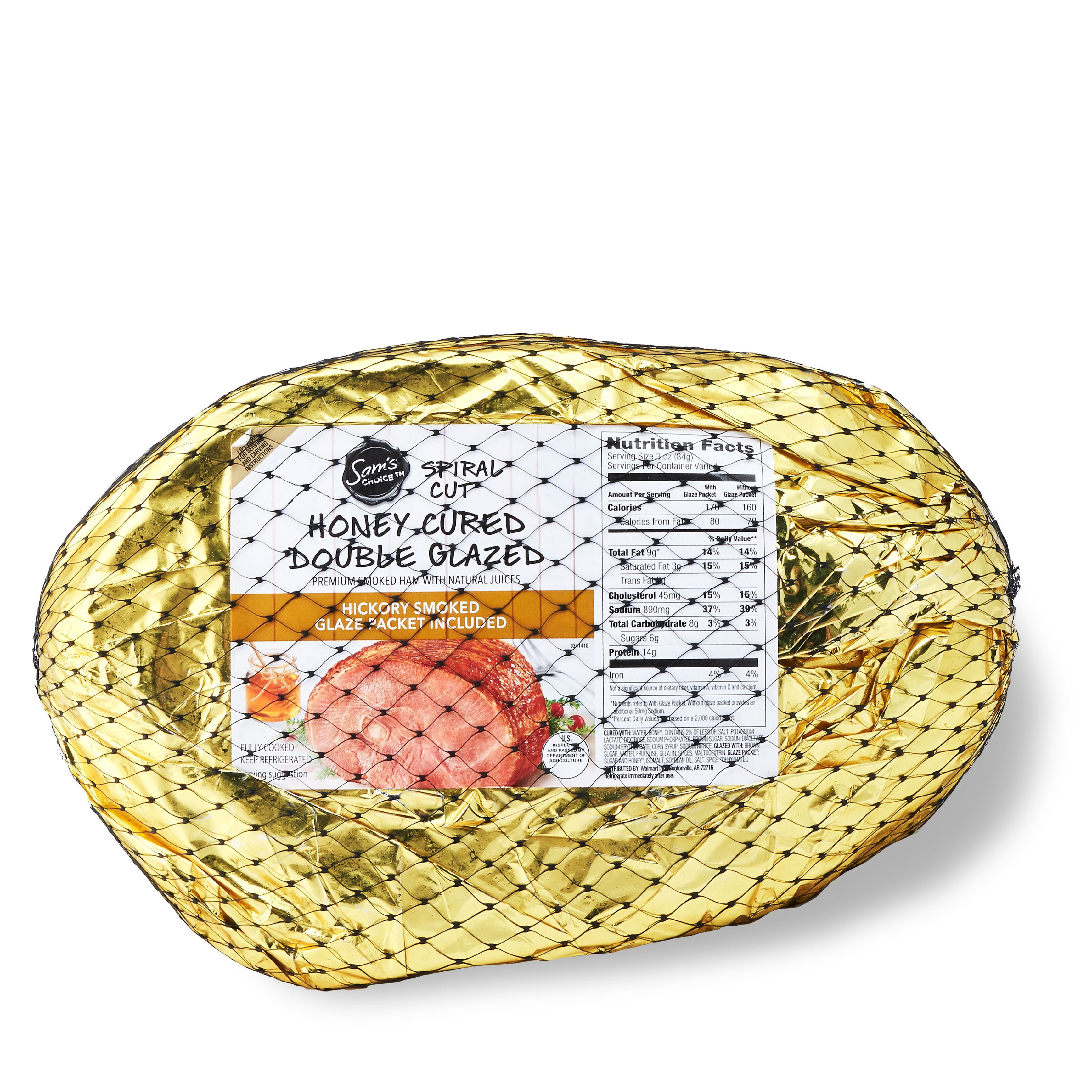 Sam's Choice Bone-In Spiral-Cut Honey Ham, 7.5-11.75 lb - Walmart.com Sam's Choice Bone In Spiral Cut Ham