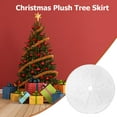 thumbnail image 1 of Falda Decorativa Falda de árbol de peluche de Navidad peluda de color blanco puro manualidades decorativas para fiestas en casa (78cm) Wdftyju Libre de BPA, 1 of 7