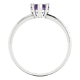 thumbnail image 4 of Clara Pucci 14K White Gold 1.25ct Alexandrite Solitaire Ring for Women, 4 of 8