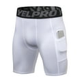 thumbnail image 4 of 3-pack men's compression athletic shorts with pockets, 4 of 8
