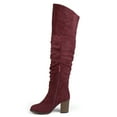 thumbnail image 3 of Journee Womens Kaison Extra Wide Calf Stacked Heel Over The Knee Boots, 3 of 10