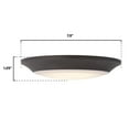 thumbnail image 2 of Westinghouse Lighting Westinghouse 7-3/8-Inch Dimmable ENERGY STAR LED Indoor/Outdoor Surface Mount Wet Location Black-Bronze, 2 of 5