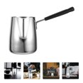 thumbnail image 3 of Miangastore Greek Coffee Warmer Turkish Coffee Makers Pots Brewing Coffee Pot Stainless Steel Milk Warmer Pots for Chocolate Heatings 600ml, 3 of 9
