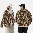 thumbnail image 6 of Gaeub Edgehog and Mushrooms Men's and Women's UPF 50+ Long-Sleeved Sun Protection Clothing, Fishing Shirt Long Sleeve Zip - 3X-Large, 6 of 9