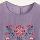 thumbnail image 4 of Camiseta de Mujer Camiseta de Manga Corta Impresión Casual Raglan Suelto de Lino Top Blusas, Cuello de la Tripulación, 4 of 4