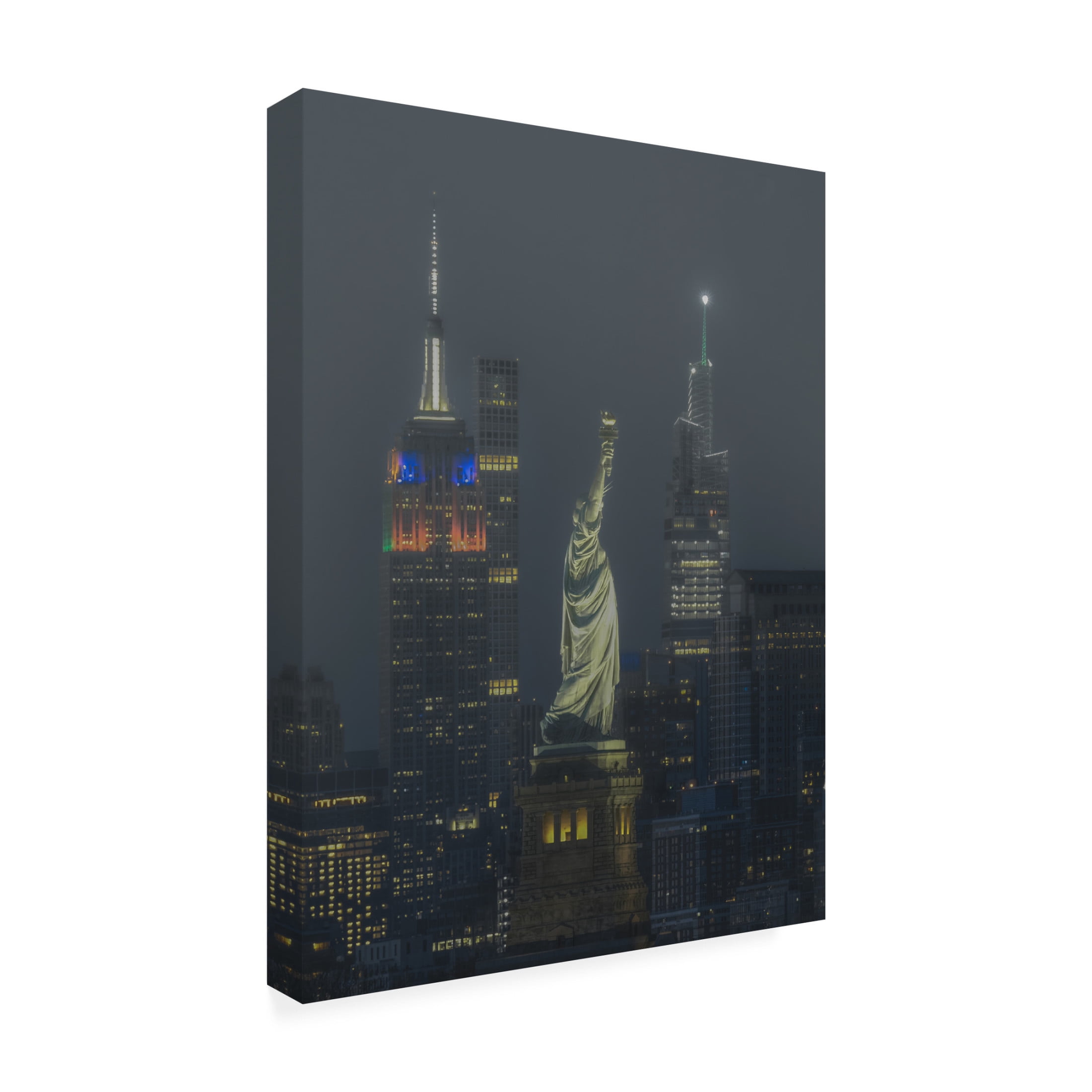 Trademark Fine Art Yanny Liu  Foggy night Canvas Wall Art