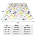 thumbnail image 3 of Salouo Hawaiian Coconut Tree Print Bed Blankets,Flannel Blanket Comfortable Air Conditioning Blanket Lightweight Blanket for Sofa Bed Travel & Couch -40"x30", 3 of 8